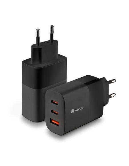 NGS BUD 65W Universal Negro Corriente alterna Carga rápida Interior