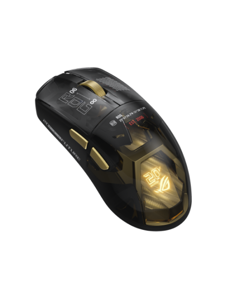 ASUS ROG Harpe II Extreme Edition 20 Gaming Mouse ratón Juego mano derecha RF Wireless + Bluetooth + USB Type-A Óptico 65000 DPI