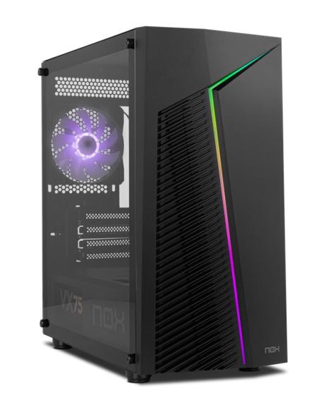 CAJA MICRO-ATX SEMITORRE NOX INFINITY ZETA NEGRA ARGB USB3