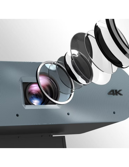 BENQAV WEBCAM DV01K + SOPORTE (5A.F9V14.NE2) SMALL MEETING ROOM, 4K CAMERA PDP DV01K METALLIC BLUE + SOPORTE PARA LA SERIE REXX0
