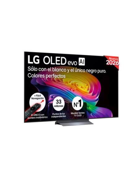 TV LG OLED 65" OLED65C66LB UHD 4K SMART WIFI WEBOS 26 IA 120HZ 4XHDMI 2XUSB ANTIRREFLEJOS PRO 98.9% MANDO ÚNICO