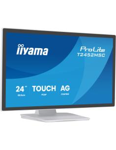MONITOR IIYAMA TACTIL , 24", T2452MSC-W2AG, 61 CM, 1920 X 1080 PIXELES, FULL HD, LED, 5 MS, BLANCO 2
