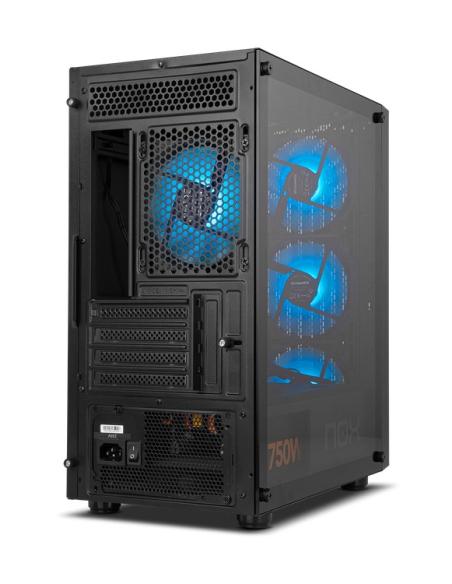 CAJA MICRO-ATX SEMITORRE NOX INFINITY EPSILON NEGRA ARGB USB3