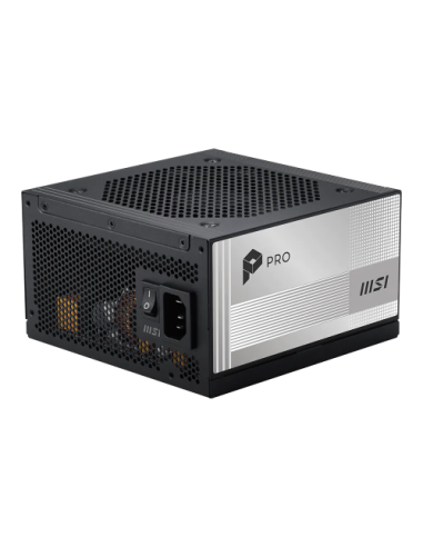 FUENTE ALIMENTACION MSI PRO A850PL PCIE5,PSU,850W,80 PLUS PLATINUM,MODULAR,120MM,ACTIVE PFC,1XPCI-E 5 (16PIN),3XPCI-E (6+2 PIN),