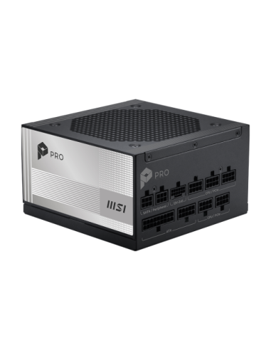 FUENTE ALIMENTACION MSI PRO A1000PL PCIE5,PSU,1000W,80 PLUS PLATINUM,MODULAR,120MM,ACTIVE PFC,1XPCI-E 5 (16PIN),3XPCI-E (6+2 PIN