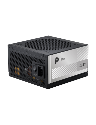 FUENTE ALIMENTACION MSI PRO A1000PL PCIE5,PSU,1000W,80 PLUS PLATINUM,MODULAR,120MM,ACTIVE PFC,1XPCI-E 5 (16PIN),3XPCI-E (6+2 PIN