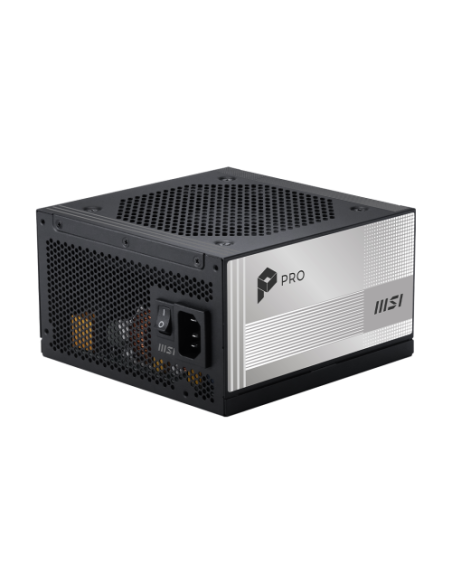 FUENTE ALIMENTACION MSI PRO A1000PL PCIE5,PSU,1000W,80 PLUS PLATINUM,MODULAR,120MM,ACTIVE PFC,1XPCI-E 5 (16PIN),3XPCI-E (6+2 PIN