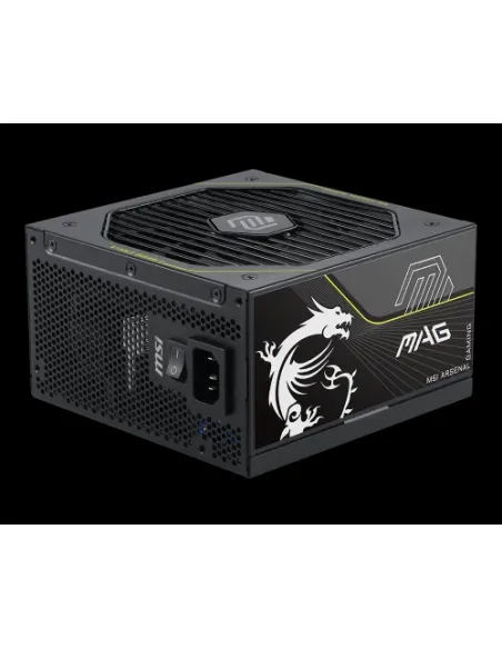 FUENTE ALIMENTACION MSI MAG A1000PLS PCIE5,PSU,1000W,80 PLUS PLATINUM,MODULAR,135MM,ACTIVE PFC,1XPCI-E 5 (12+4 PIN),4XPCI-E (6+2