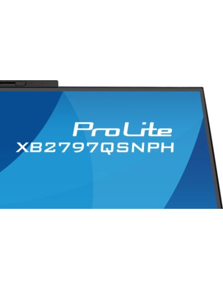 MONITOR IIYAMA 27" CON CAMARA INTEGRADA DE 5 MP COMPATIBLE CON WINDOWS HELLO, MICROFONO, DOCK USB-C, LAN, CONMUTADOR KVM Y SOPOR