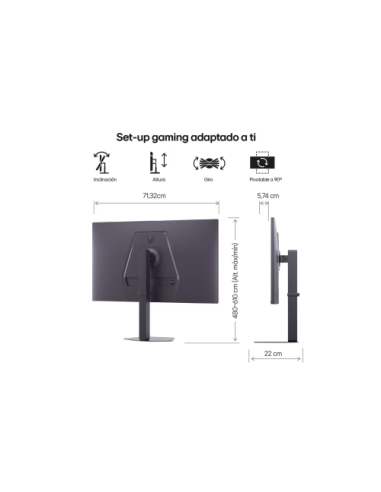 MONITOR LG, 32", 32G600A-B, 81,3 CM, 2560 X 1440 PIXELES, QUAD HD, LCD, 1 MS, NEGRO