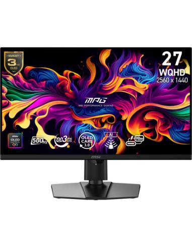 MSI MPG 271QR QD-OLED X50 pantalla para PC 67,3 cm (26.5") 2560 x 1440 Pixeles Wide Quad HD Negro
