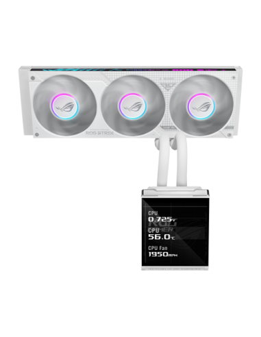 ASUS ROG STRIX SLC IV 360 ARGB LCD WHT Procesador Kit de refrigeración líquida 12 cm Blanco 1 pieza(s)
