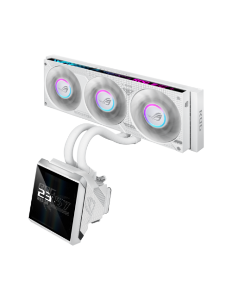 ASUS ROG STRIX SLC IV 360 ARGB LCD WHT Procesador Kit de refrigeración líquida 12 cm Blanco 1 pieza(s)