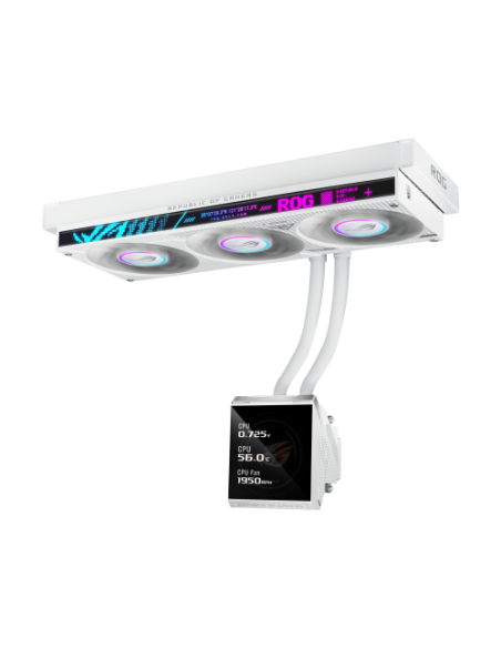 ASUS ROG STRIX SLC IV 360 ARGB LCD WHT Procesador Kit de refrigeración líquida 12 cm Blanco 1 pieza(s)