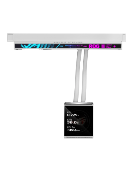 ASUS ROG STRIX SLC IV 360 ARGB LCD WHT Procesador Kit de refrigeración líquida 12 cm Blanco 1 pieza(s)