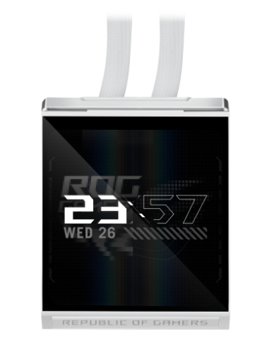 ASUS ROG STRIX SLC IV 360 ARGB LCD WHT Procesador Kit de refrigeración líquida 12 cm Blanco 1 pieza(s)