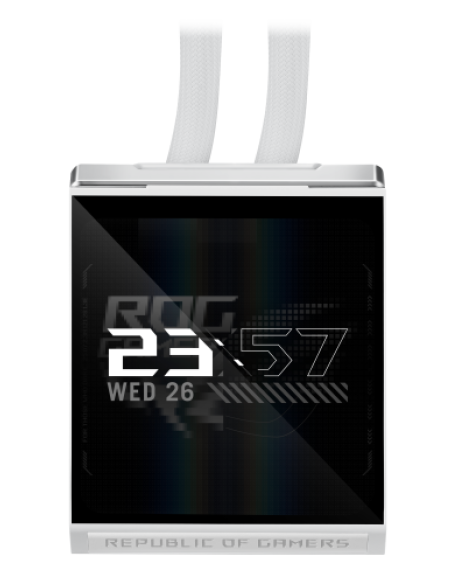 ASUS ROG STRIX SLC IV 360 ARGB LCD WHT Procesador Kit de refrigeración líquida 12 cm Blanco 1 pieza(s)