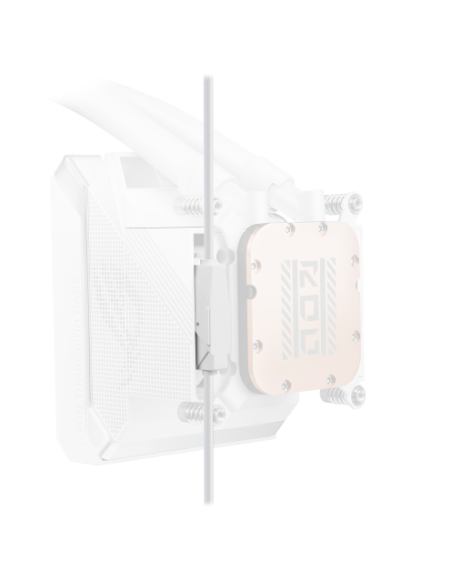 ASUS ROG STRIX SLC IV 360 ARGB LCD WHT Procesador Kit de refrigeración líquida 12 cm Blanco 1 pieza(s)