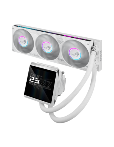 ASUS ROG Strix LC IV 360 ARGB LCD White Edition Procesador Kit de refrigeración líquida 12 cm Blanco