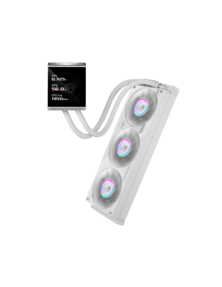 ASUS ROG Strix LC IV 360 ARGB LCD White Edition Procesador Kit de refrigeración líquida 12 cm Blanco