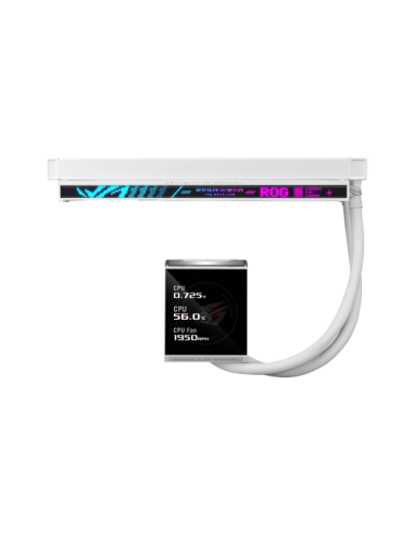 ASUS ROG Strix LC IV 360 ARGB LCD White Edition Procesador Kit de refrigeración líquida 12 cm Blanco