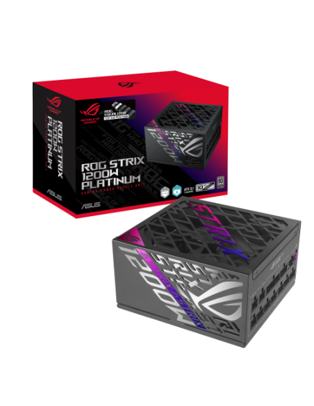ASUS ROG -STRIX-1200P-GAMING-E unidad de fuente de alimentación 1200 W 20+4 pin ATX ATX Negro, Multicolor