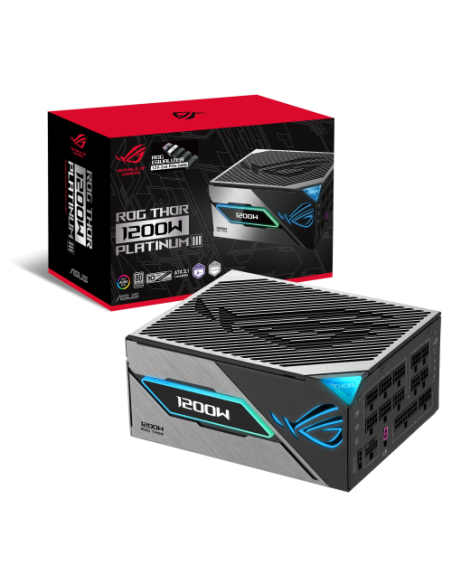 ASUS ROG -THOR-1200P3-GAMING-E unidad de fuente de alimentación 1200 W 24-pin ATX ATX Negro