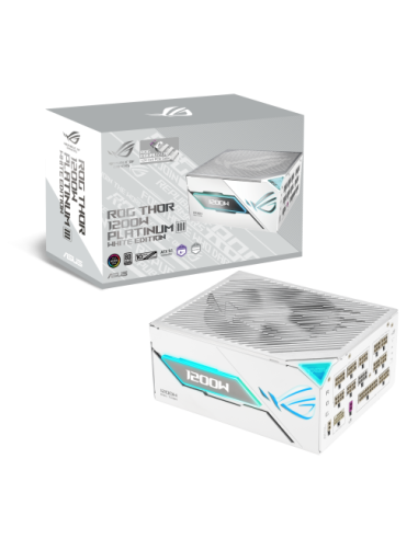 ASUS ROG -THOR-1200P3-WHITE-GAMING-E unidad de fuente de alimentación 1200 W 24-pin ATX ATX Blanco