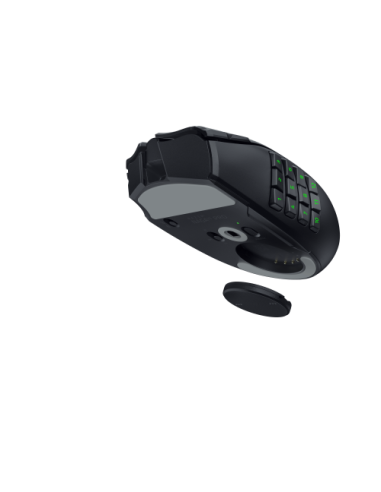 Razer Naga V3 Pro ratón Juego Mano derecha RF Wireless + Bluetooth + USB Type-C Óptico 50000 DPI