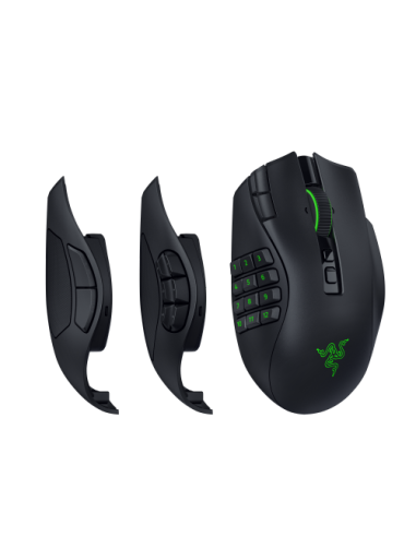 Razer Naga V3 Pro ratón Juego Mano derecha RF Wireless + Bluetooth + USB Type-C Óptico 50000 DPI