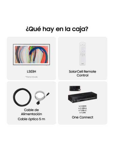 Samsung The Frame TV 65" LS03HE 4K SIN reflejos Vision AI Smart TV (2026)