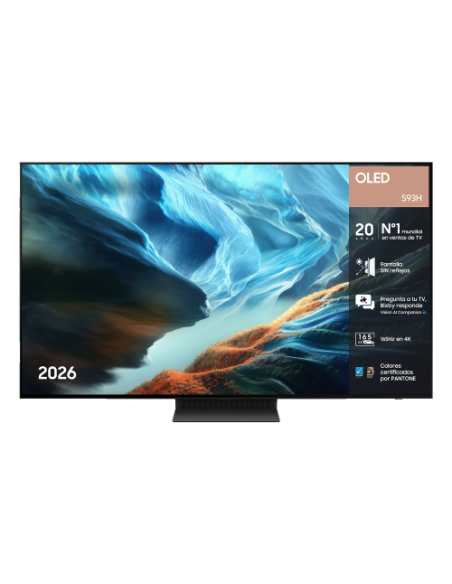 Samsung TV 65" OLED S93H 4K Sin reflejos 165Hz Vision AI Smart TV (2026)