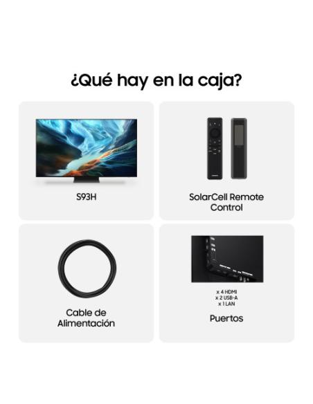 Samsung TV 65" OLED S93H 4K Sin reflejos 165Hz Vision AI Smart TV (2026)
