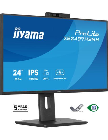 MONITOR IIYAMA XB2497HSN-B1, 23,8", PROLITE, PANEL IPS, PUERTO USB-C, RJ45 (LAN), SOPORTE ERGONOMICO