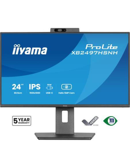 MONITOR IIYAMA XB2497HSN-B1, 23,8", PROLITE, PANEL IPS, PUERTO USB-C, RJ45 (LAN), SOPORTE ERGONOMICO