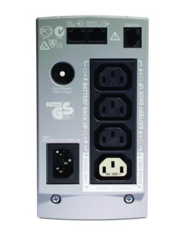 APC Back-UPS sistema de alimentación ininterrumpida (UPS) En espera (Fuera de línea) o Standby (Offline) 0,5 kVA 300 W 4 salidas