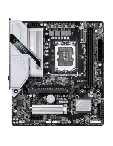 GIGABYTE H810M GAMING WIFI6 Placa base - Procesadores Intel Core Ultra (Serie 2), VRM de 4+1+2 fases, hasta 6400 MHz DDR5, 1xPCI