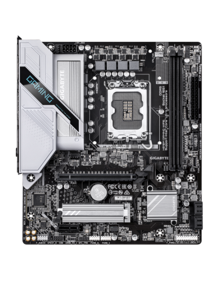 GIGABYTE H810M GAMING WIFI6 Placa base - Procesadores Intel Core Ultra (Serie 2), VRM de 4+1+2 fases, hasta 6400 MHz DDR5, 1xPCI