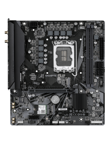 GIGABYTE H610M D3H WIFI DDR4 Placa Base – Compatible con procesadores Intel Core 14ª generación, VRM de 6+1+1 fases, hasta 3200 