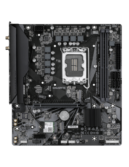 GIGABYTE H610M D3H WIFI DDR4 Placa Base – Compatible con procesadores Intel Core 14ª generación, VRM de 6+1+1 fases, hasta 3200 