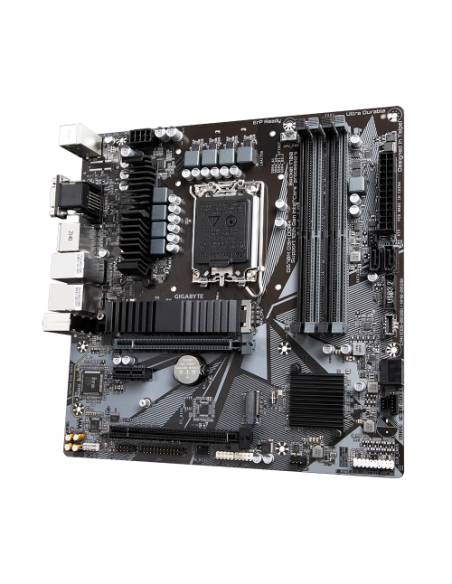GIGABYTE Q670M D3H DDR4 Placa base - Compatible con procesadores Intel Core 14th CPUs, 6+1+1 Phases Hybrid Digital VRM, up to 53