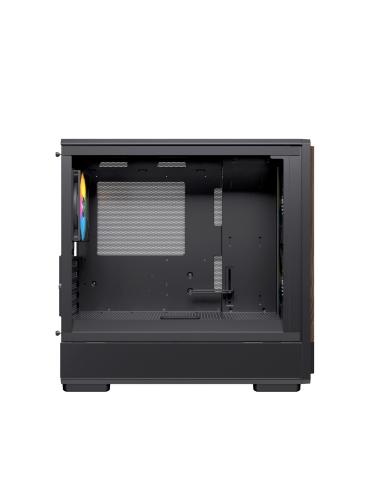 CAJA MICRO-ATX SEMITORRE EINAREX PM400 RGB 3 FANS NEGRA EXCS-PM-400R-B