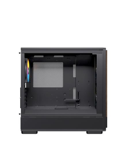 CAJA MICRO-ATX SEMITORRE EINAREX PM400 RGB 3 FANS NEGRA EXCS-PM-400R-B