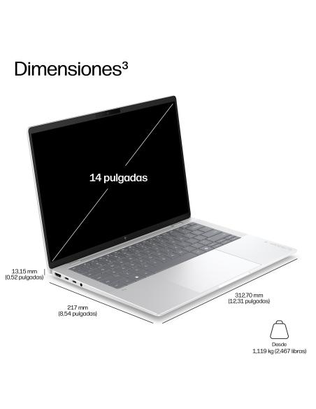 HP EliteBook X G2a 14 inch Notebook Next Gen AI PC Wolf Pro Security Edition Copilot+ PC AMD Ryzen AI 5 Portátil 35,6 cm (14") W