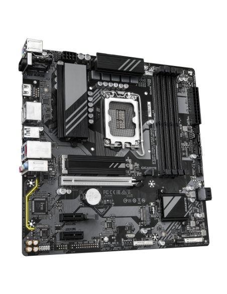 GIGABYTE B760M DS3H WIFI6E GEN5 Placa Base – Compatible con procesadores Intel Core 14ª generación, VRM digital de 6+2+1 fases, 