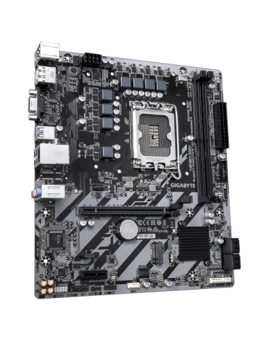 GIGABYTE H810M S2H Placa base - Procesadores Intel Core Ultra (Serie 2), VRM de 4+1+2 fases, hasta 6400 MHz DDR5, 1xPCIe 4.0 M.2