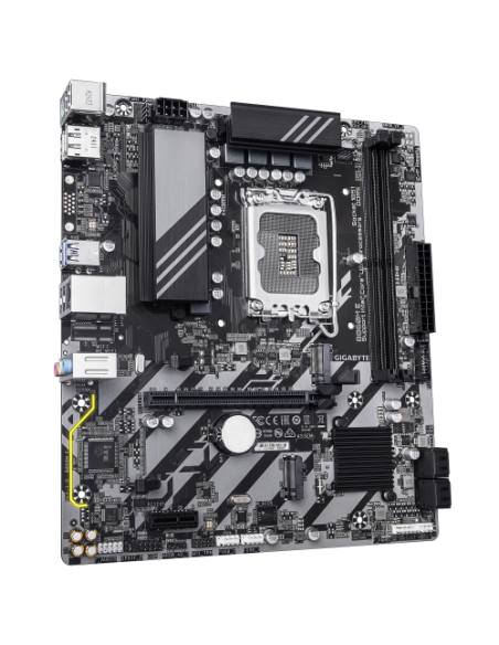 GIGABYTE B860M E Placa Base - Procesadores Intel Core Ultra Series, VRM de 4+1+2 fases, hasta 8800MHz DDR5 (O.C), 2xPCIe 4.0 M.2
