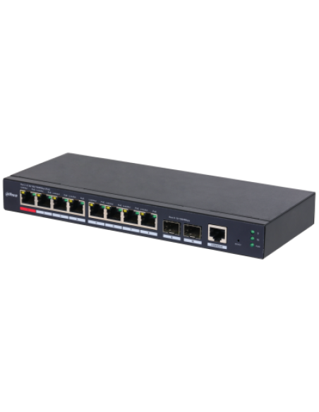 (DH-S4210-8GT-110) DAHUA SWITCH INDUSTRIAL L2 GESTIONABLE POE WATCHDOG 8 PUERTOS