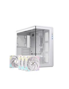 CAJA MICRO-ATX SEMITORRE EINAREX ZM800 RGB 4 FANS BLANCA EXCS-ZM-800R-W 2
