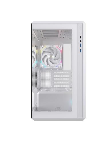 CAJA MICRO-ATX SEMITORRE EINAREX ZM800 RGB 4 FANS BLANCA EXCS-ZM-800R-W